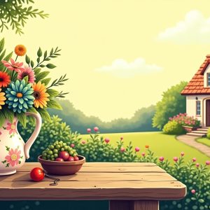 Flux_Dev_A_warm_and_inviting_illustration_of_a_charming_cottag_0 Cottage Blossom Heirloom Seed Assortment